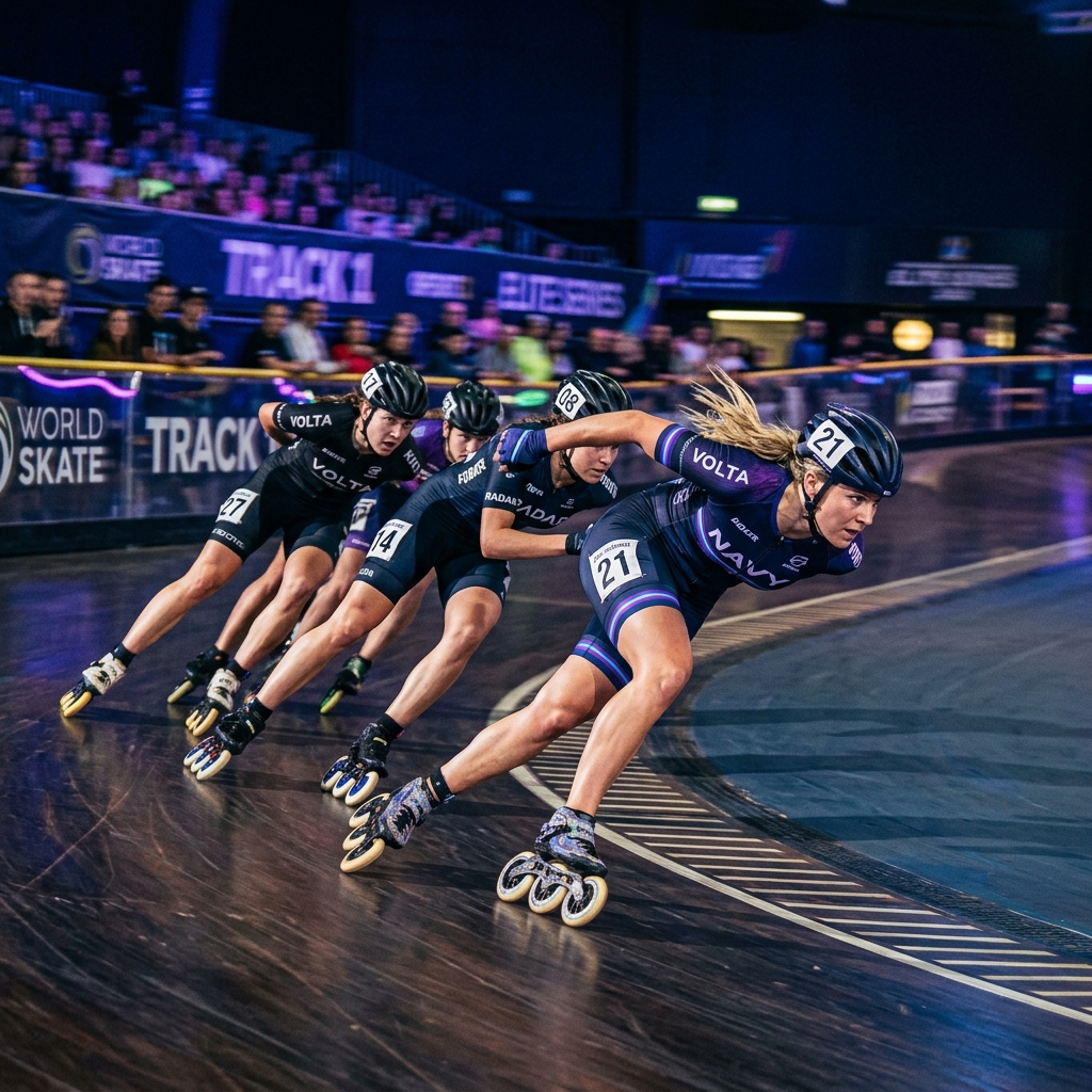 Speed Skating Action